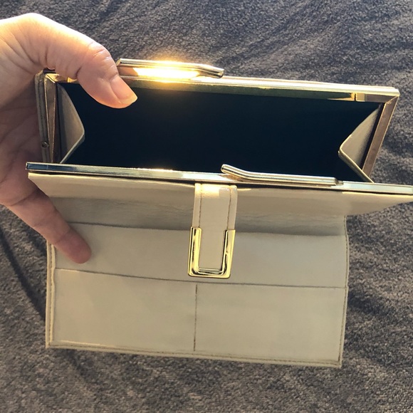 Vintage luncheon wallet / clutch, orange and gold - Picture 7 of 7